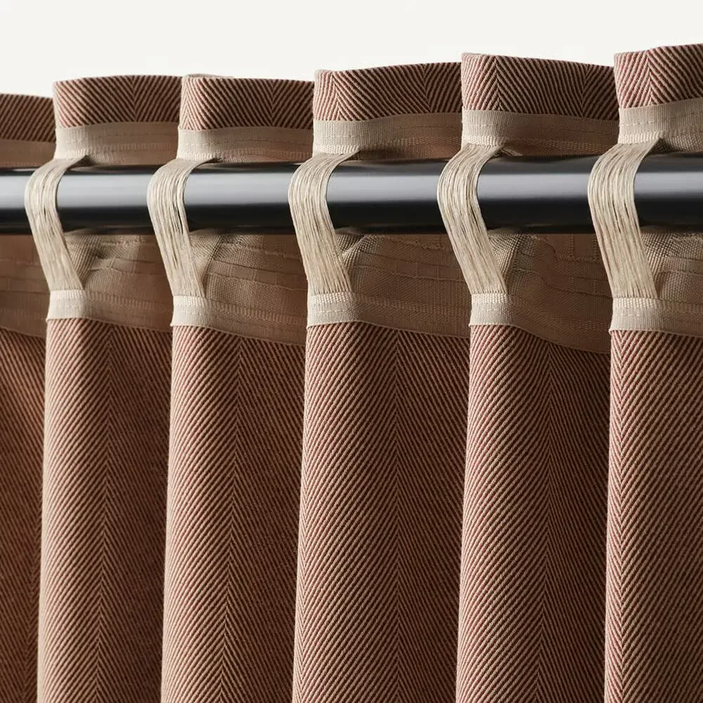IKEA TIBAST Room Darkening Curtains Dark Red 57x98 1 Pair - New